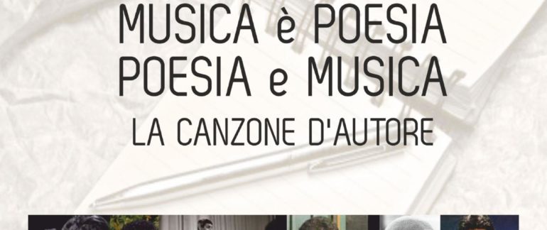 locandina la canzone d'autore prima edizione